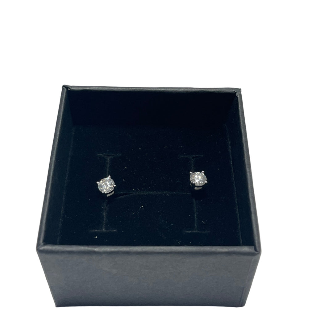 Round Cut Moissanite Earrings - Clear Stone Jewelers